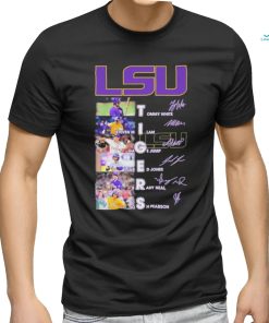 Lsu Tigers Baseball Team Players 2024 Signatures Shirt