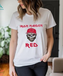 MLB Cincinnati Reds Iron Maiden Rock Band T Shirt