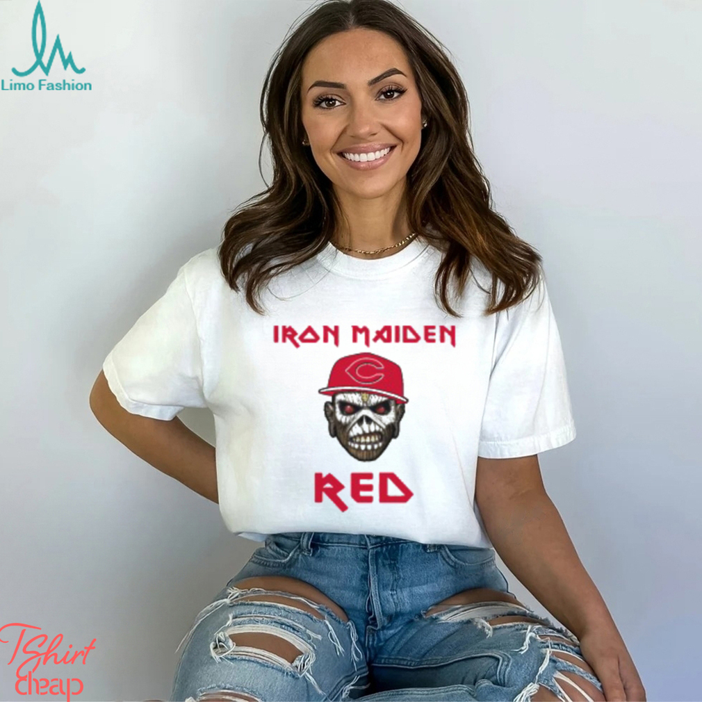 MLB Cincinnati Reds Iron Maiden Rock Band T Shirt MLB Cincinnati Reds Iron Maiden Rock Band T Shirt