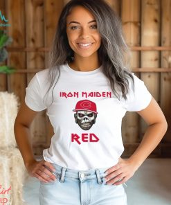 MLB Cincinnati Reds Iron Maiden Rock Band T Shirt