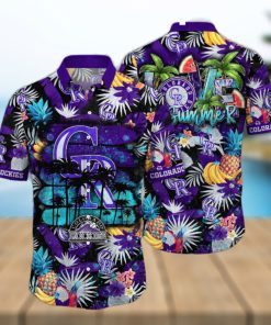 MLB Colorado Rockies Hawaiian Shirt Pitch Perfect Style For Sports Fans