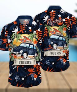 MLB Detroit Tigers Hawaiian Shirt Summer Heatwave For Sports Fans