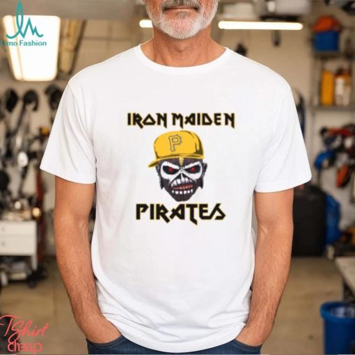 MLB Pittsburgh Pirates Iron Maiden Rock Band Music Baseball Sports T Shirt