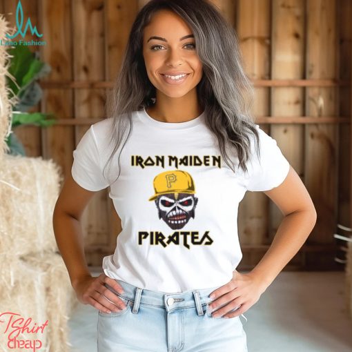 MLB Pittsburgh Pirates Iron Maiden Rock Band Music Baseball Sports T Shirt