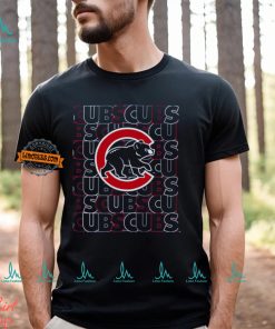 MLB Team Apparel Youth Chicago Cubs Royal Letterman T Shirt