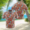 Los Angeles Dodgers Hibiscus Plumeria Flower 3D Printed Hawaiian Shirt