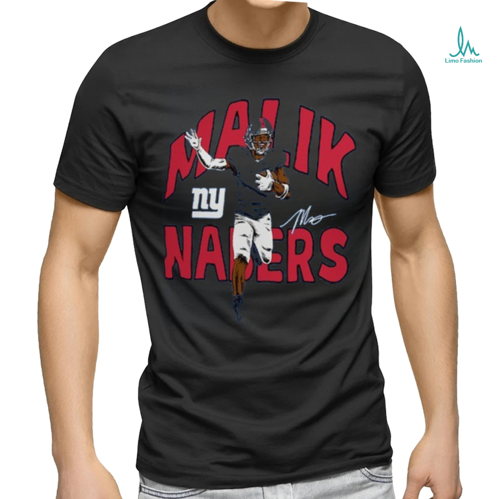Malik Nabers New York Giants Homage Caricature Player Tri Blend T Shirt