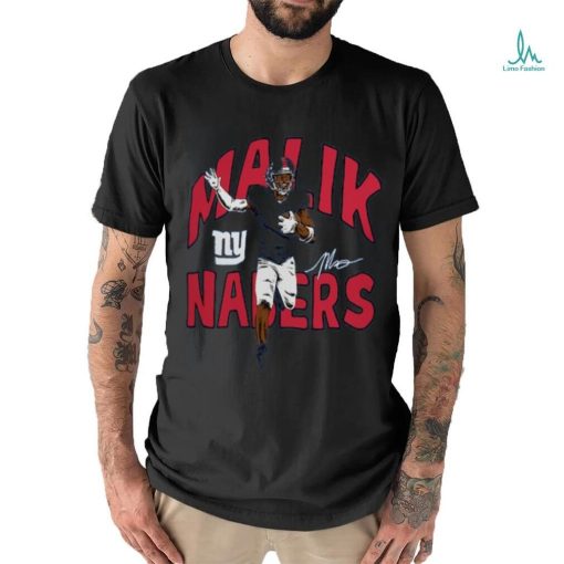 Malik Nabers New York Giants Homage Caricature Player Tri Blend T Shirt