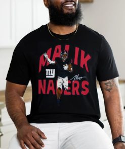 Malik Nabers New York Giants Homage Caricature Player Tri Blend T Shirt