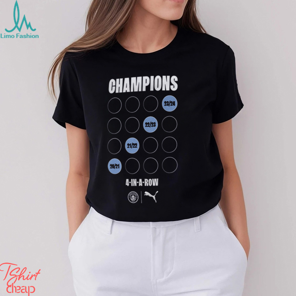 Manchester City Champion 4 In A Ron Premier League Victory T Shirt Manchester City Champion 4 In A Ron Premier League Victory T Shirt