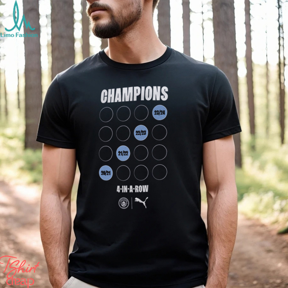 Manchester City Champion 4 In A Ron Premier League Victory T Shirt Manchester City Champion 4 In A Ron Premier League Victory T Shirt