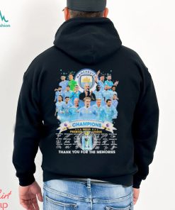 Manchester City Premier League Champions 2024 Thank You For The Memories Signatures Shirt