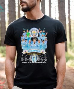 Manchester City Premier League Champions 2024 Thank You For The Memories Signatures Shirt