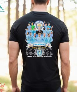 Manchester City Premier League Champions 2024 Thank You For The Memories Signatures Shirt