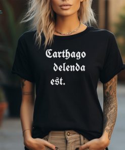 Mark Zuckerberg Carthago Delenda Est Ladies Boyfriend Shirt