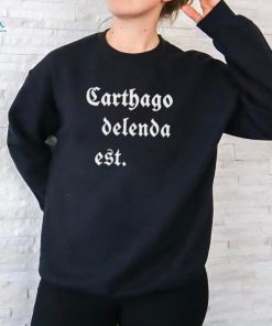 Mark Zuckerberg Carthago Delenda Est Ladies Boyfriend Shirt