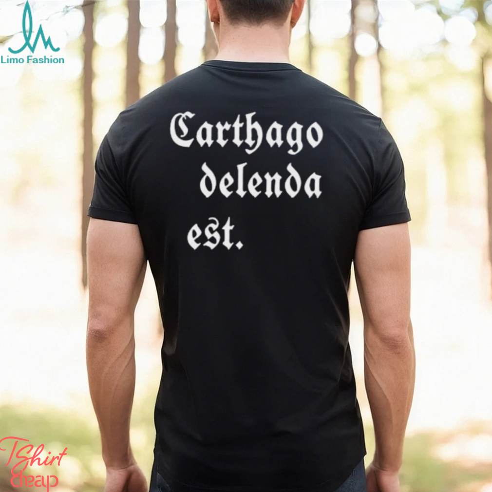 Mark Zuckerberg Wearing Carthago Delenda Est Unisex T Shirt Mark Zuckerberg Wearing Carthago Delenda Est Unisex T Shirt