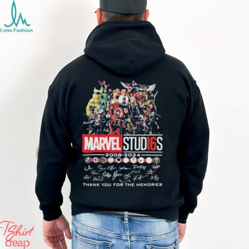 Marvel Studios 2008 2024 Thank You For The Memories Signatures Shirt