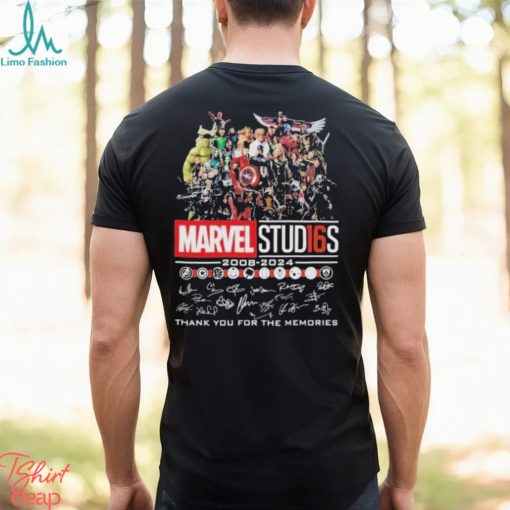 Marvel Studios 2008 2024 Thank You For The Memories Signatures Shirt