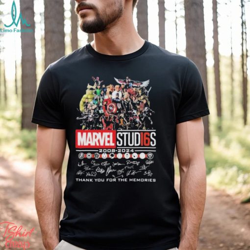 Marvel Studios 2008 2024 Thank You For The Memories Signatures Shirt