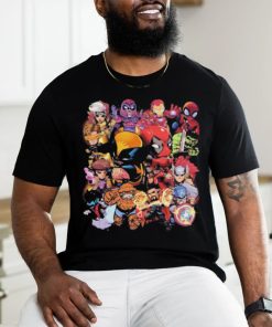 Marvel Studios Chibi Characters X Deadpool Wolverine Shirt