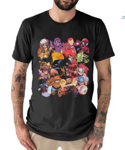 Marvel Studios Chibi Characters X Deadpool Wolverine Shirt