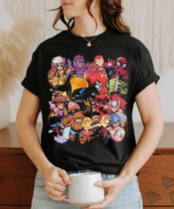 Marvel Studios Chibi Characters X Deadpool Wolverine Shirt
