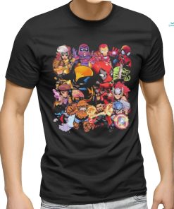 Marvel Studios Chibi Characters X Deadpool Wolverine Shirt