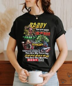 Marvel Superhero Daddy Is Smart As Iron Man Love 2024 T shirt