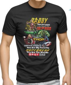 Marvel Superhero Daddy Is Smart As Iron Man Love 2024 T shirt