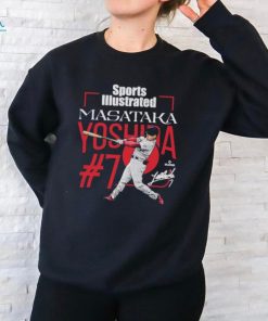 Masataka yoshida sports illustrated & boston cover signature shirt