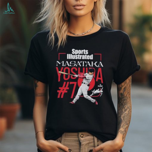 Masataka yoshida sports illustrated & boston cover signature shirt