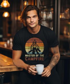 Master Of The Campfire Sunset Retro Bonfire Camping Camper Unisex T Shirt