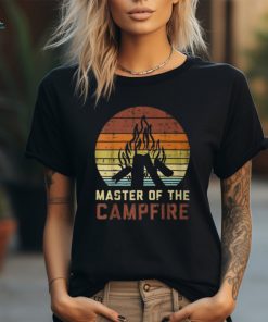 Master Of The Campfire Sunset Retro Bonfire Camping Camper Unisex T Shirt