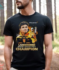 Mclaren Formula 1 Team Lando Norris Miami Grand Prix Champion T Shirt