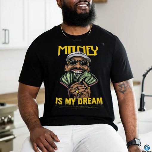 Men Big Print Money in my mind Black Printed TShirt