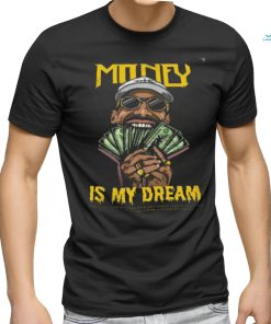 Men Big Print Money in my mind Black Printed TShirt