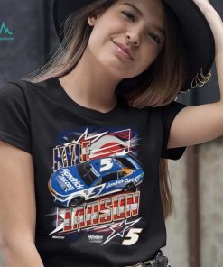 Men's Kyle Larson Hendrick Motorsports Team Collection Navy Hendrickcars.com Patriotic Car T Shirt
