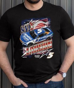Men's Kyle Larson Hendrick Motorsports Team Collection Navy Hendrickcars.com Patriotic Car T Shirt