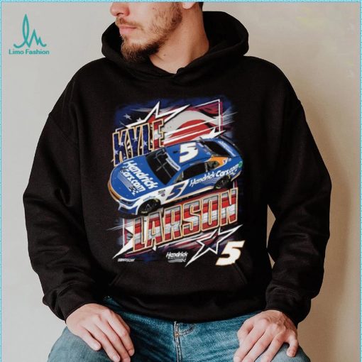 Men’s Kyle Larson Hendrick Motorsports Team Collection Navy Hendrickcars.com Patriotic Car T Shirt
