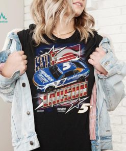 Men's Kyle Larson Hendrick Motorsports Team Collection Navy Hendrickcars.com Patriotic Car T Shirt