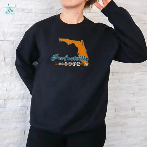 Miami 1972 Perfectville Vintage Football T Shirt