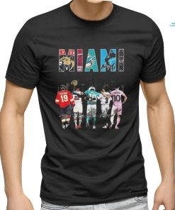 Miami Dolphins Miami Heat Miami Marlins Inter Miami Florida Panthers City Signatures 2024 T Shirt