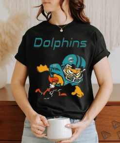 Miami dolphins garfield cat grumpy football player shirt