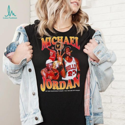 Michael Jordan ring Chicago Bulls six time championship winner five time NBA MVP winner shirt