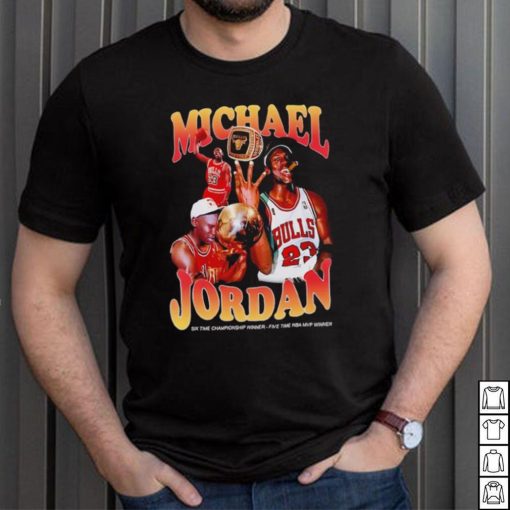 Michael Jordan ring Chicago Bulls six time championship winner five time NBA MVP winner shirt