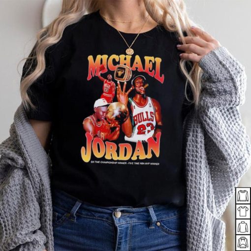 Michael Jordan ring Chicago Bulls six time championship winner five time NBA MVP winner shirt