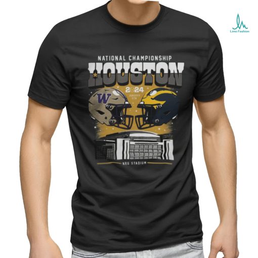 Michigan Vs Washington Football National Championship Game Head to Head Stadium T Shirt