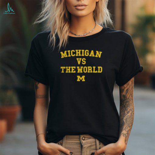 Michigan Vs. The World Logo Tee Michigan Wolverines shirt