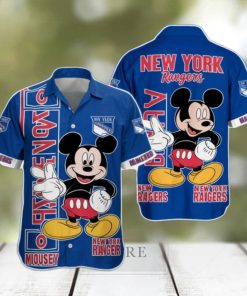 Mickey Mouse New York Rangers NHL Hawaiian Shirt Aloha Gifts